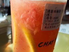 清新韩柚茶-茶话弄(李家村万达店)