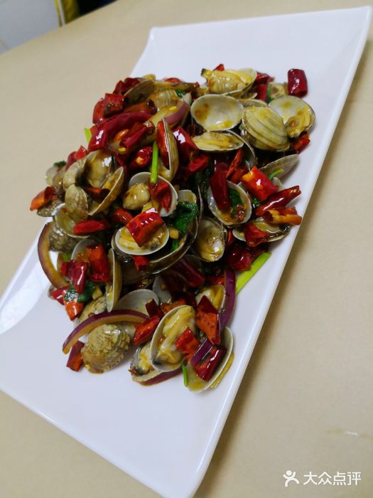 常记蚝味鲜·烧烤海鲜大排档(东风北桥店)辣炒花蛤图片