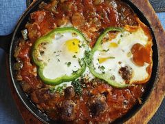 铁板沙苏卡配秘制突尼斯牛羊肉混合辣肠-La Medina餐厅(亮马河南路店)