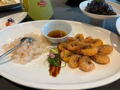 清炒虾仁拼元宝虾-望乡楼上海菜(日月光店)
