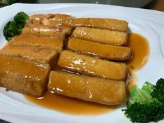 自制豆腐-菠菜美食