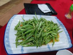 咸蛋黄四季豆-王城醋血鸭老店