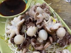 芥末白灼八爪鱼-贞姨美食·老字号海鲜大排档