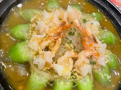 翡翠丝瓜凤尾虾-海富荣锅贴(万象城店)