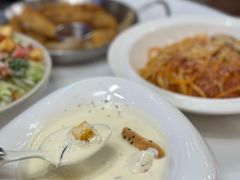 香草奶油蘑菇汤-1/2half西餐(中大国际店)