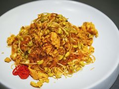 蓝壳鸡蛋炒粉丝芽豆-许家菜(望江店)