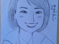给客人画的卡通画-獨門烤肉(开发区店)