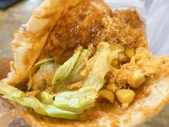 -小红车炸蛋葱油饼