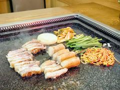 花刀熟成黑五花肉-韩阳王石板烤肉