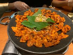铁板章鱼五花肉-春熙台韩国料理·章鱼肥牛(西丽店)