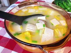 鸡汤小白菜煮榆林豆腐-西贝(东方路店)