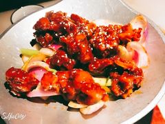 蒜香蜜汁排骨-绿茶餐厅(松江万达店)