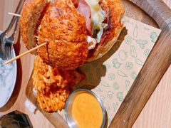 双蛋指椒牛肉汉堡-魏客咖啡(中铁中心店)