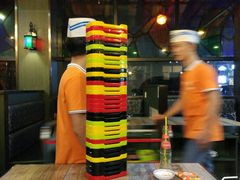 吃完的碟子-彩鹿·潮汕·鲜牛肉·自助火锅(伊电园店)