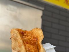 -小红车炸蛋葱油饼