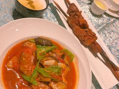 新疆辣子茄子烧西红柿-巴扎美食·新疆菜·西域歌舞表演餐厅(新疆大厦店)