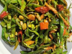 扁豆炒肉丝-鸽子窝(青塔店)