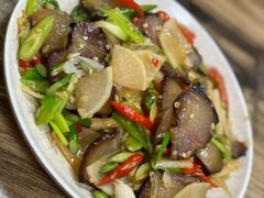 腊肉炒酸笋-文杰餐馆(南洪时尚风情街店)