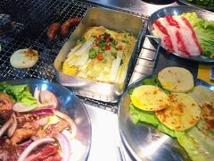 娃娃菜-大丘街路边烤牛肉