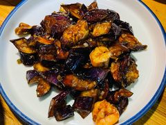 虾仁烧山茄-吕氏疙瘩汤·私家菜馆(慈云寺店)