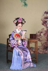 -后宫·古装汉服京剧儿童亲子全家福摄影