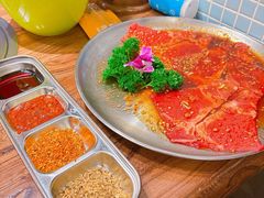 -明洞阿姨·韩式酱蟹烤肉·创意料理(三元桥店)