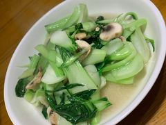 蘑菇炒青菜-丁记盐蘸牛肉·新杭菜(河东路店)