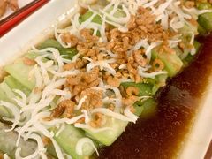 金蒜火腿蒸丝瓜-汇贤府·李氏鲁菜(五棵松店)