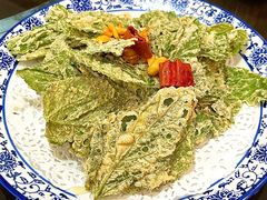 面拖桑树叶-天台徐家小吃