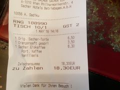 -Cafe Sacher(WIEN)