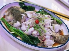 广式葱捞鲈鱼-顺粤楼·粤菜·点心(融创茂店)