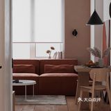 原木+橙色 简约雅致的感觉