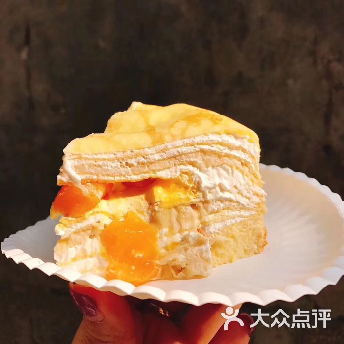 巧师傅千层蛋糕榴莲芒果双拼千层图片-北京面包甜点-大众点评网