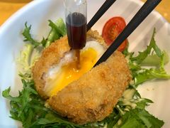 酥炸猪肉裹温泉蛋-胜博殿日式炸猪排(西红门店)