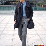 男士职场穿搭,风衣羽绒服让冬日温暖又帅气