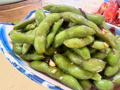 凉拌毛豆-早酒肖汉老味拌面