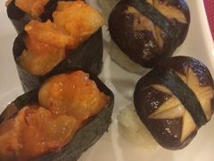 螺肉刺身&nbsp;煎香菇寿司-宝寿司(红瓦寺店)