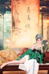 -后宫·古装汉服京剧儿童亲子全家福摄影