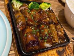 铁板烧汁茄子-粤港餐厅(禹州商业广场店)