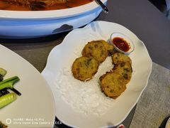 香炸荠菜莲藕夹-曾宴·楚菜(湖北省博物馆店)