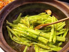 野生椒虾酱啫通菜梗-啫神·广州地标美食(北京路店)