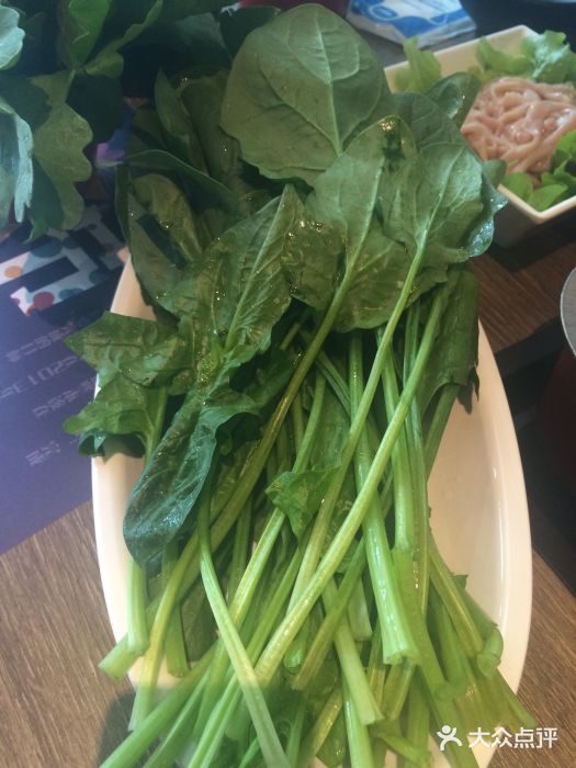 新辣道鱼火锅(荟聚购物中心西红门店)-菠菜图片-北京美食-大众点评网