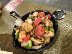 橄榄油爆虾仁-机器人火炉披萨(爱琴海店)