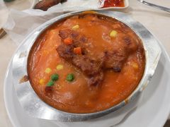 焗鸡扒饭-喜莲咖啡