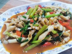 空心菜炒海蛏-潮汕大排档