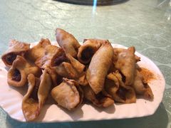 炸疙瘩角-华盛园卷子王农家菜水库鱼