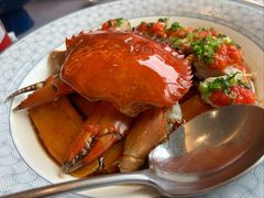 黑猪肉地瓜蒸膏蟹-瓯越·海鲜·瓯味一品(IM长宁国际店)