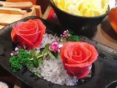 玫瑰雪花牛舌-捞王锅物料理(上海世茂广场店)