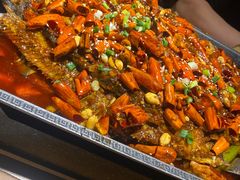 香辣烤江团鱼-江边诱惑巫山烤鱼(天通苑店)