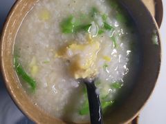 青菜滑蛋粥-益佳粥店(复兴中路店)